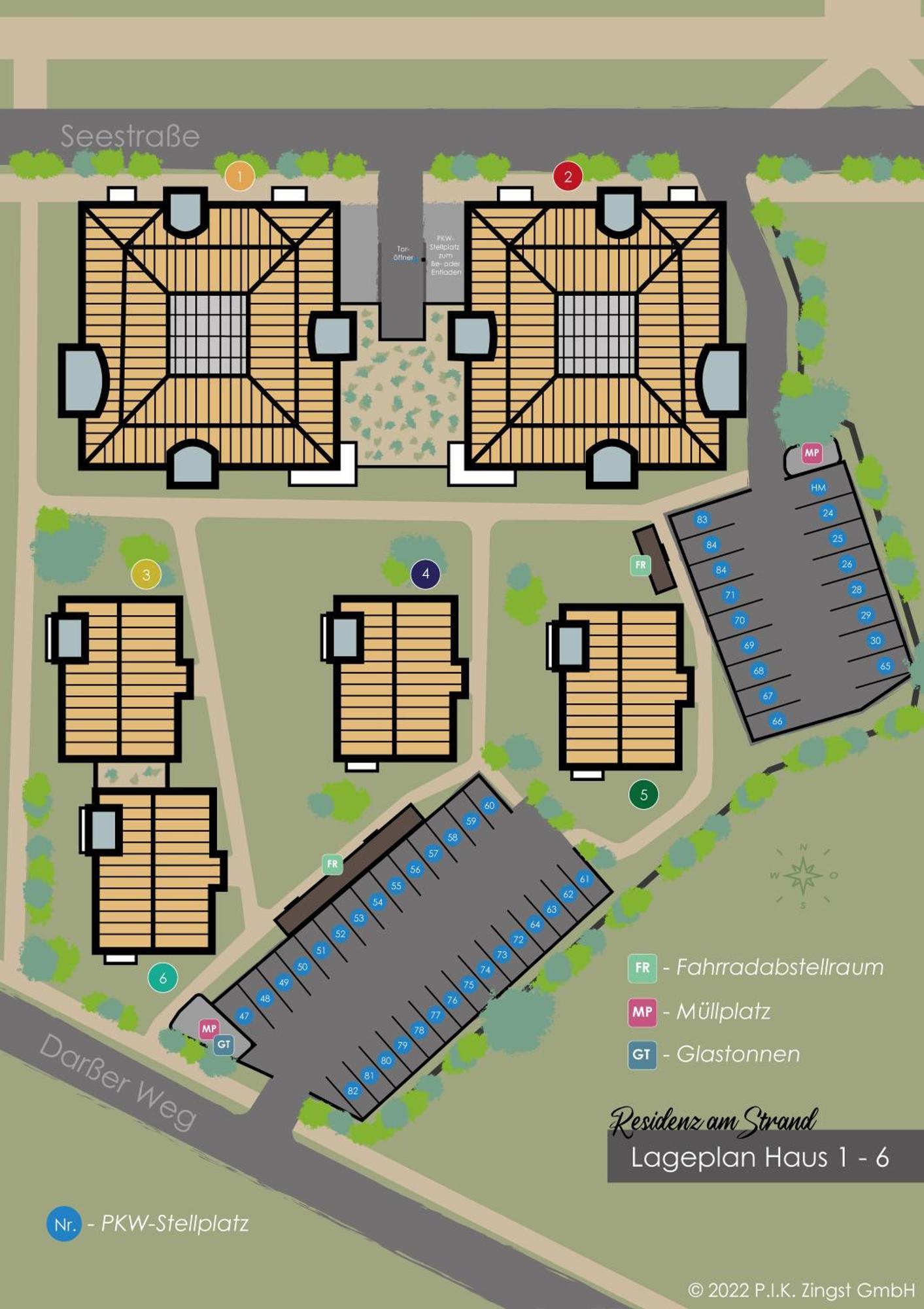 Residenz Am Strand Wohnung 2-33 Цингст Экстерьер фото